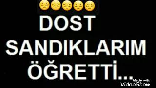 Dost Sandıklarım Eyvallah Bana Insanlara Güvenilmiyceni Öğrettiniz