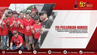 PDI Perjuangan Manado menggelar kerja bakti