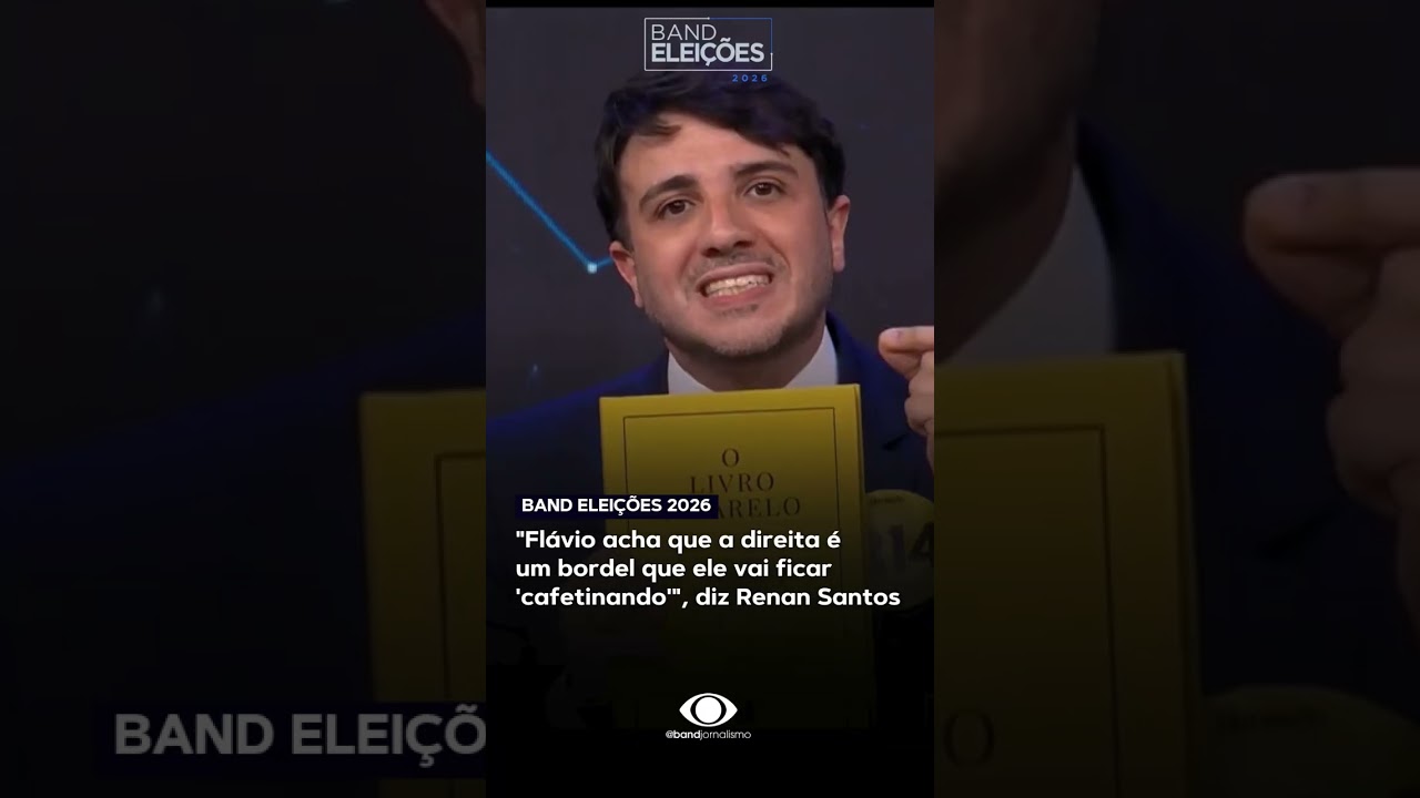Renan Santos (Missão) fez duras críticas a Lula (PT) e Flávio Bolsonaro (PL)