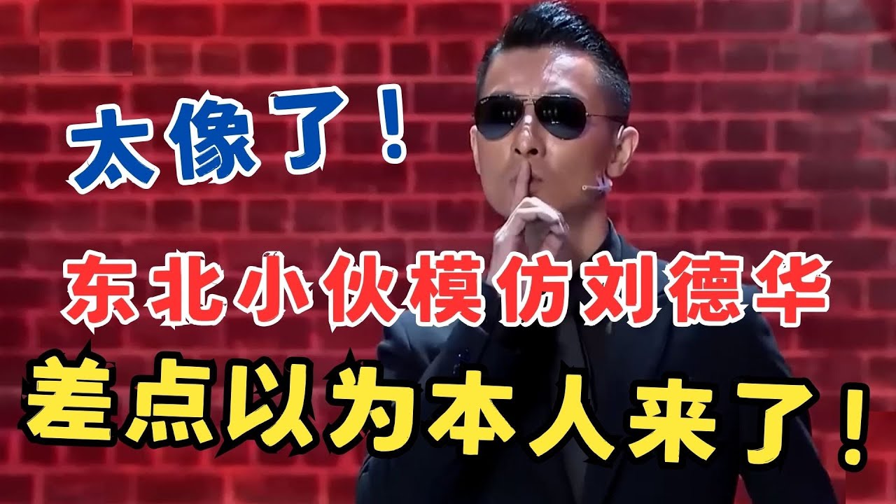 像到骨子里！东北小伙模仿刘德华,宋丹丹大呼不敢相信,差点以为本人来了！#喜剧江湖