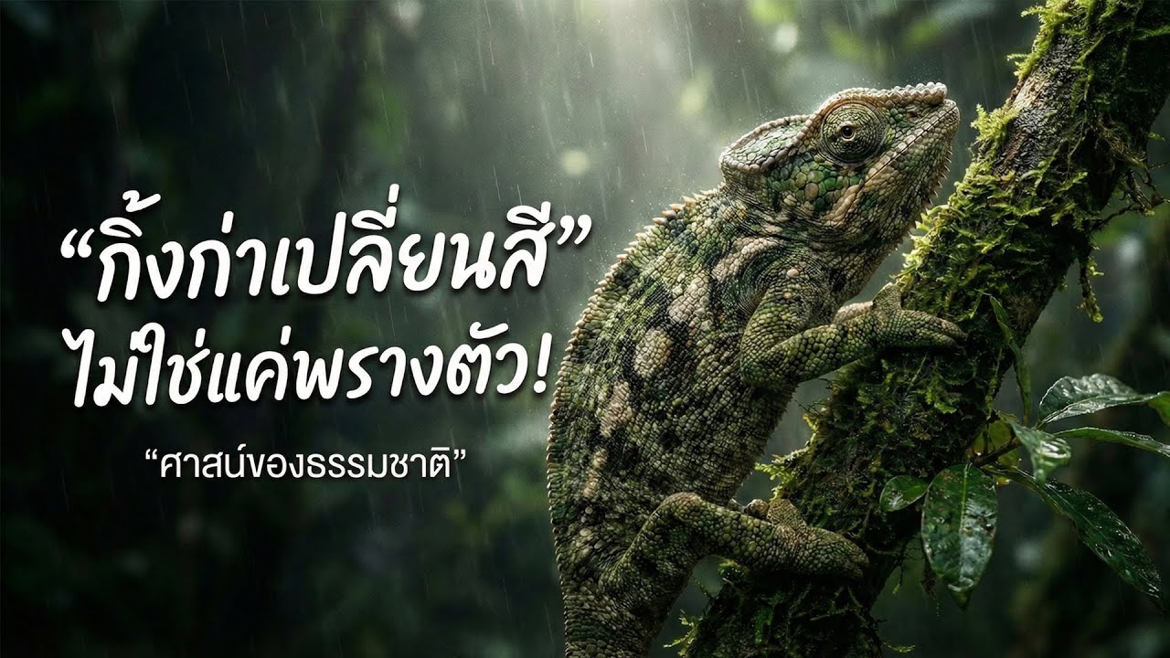 "กิ้งก่าเปลี่ยนสี" ไม่ได้เพื่อพรางตัวอย่างเดียว! | ศาสน์ของธรรมชาติ