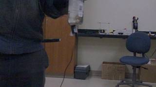 Cavitation that failed to break the bottle
