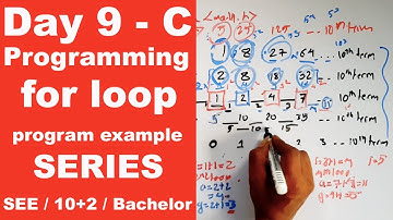 Series using for loop in C || Program example || Day 9 || Readersnepal