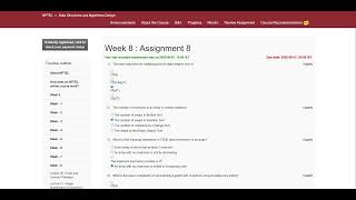 Data Structures and Algorithms Design, NPTEL Week 8