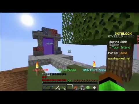 Portal to the gold mine minecraft hypixel skyblock Ep #2