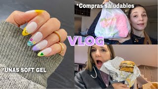 VLOG l HAGO COMPRAS SALUDABLES🌱🍄 , uñas nuevas de soft gel y mas! screenshot 4