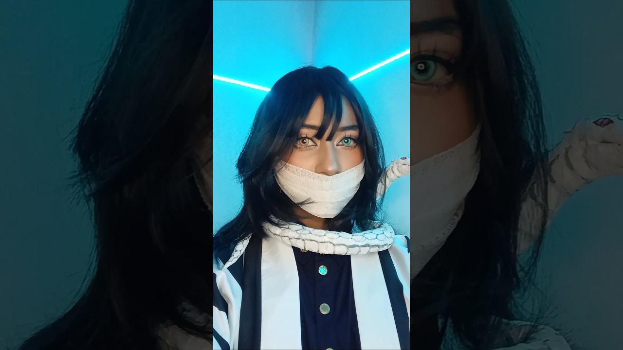 Obanai and Kaburamaru 🐍🤍🖤 #demonslayer