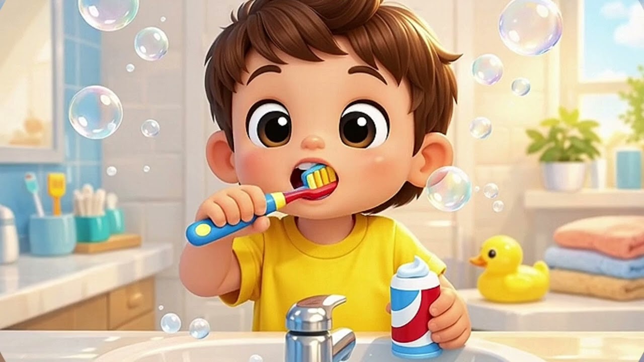 Brush brush brush your teeth|| 