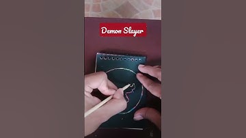 DEMON SLAYER MOON LIGHT SCRATCH NOTE #shorts
