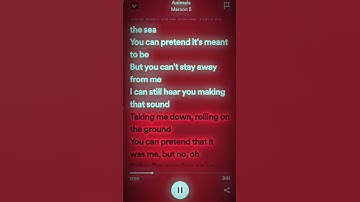 Thumbnail of Animals - Maroon 5 #lyrics #spotify #tiktoksong #fypシ #subscribe #music #songs #maroon5 #animals