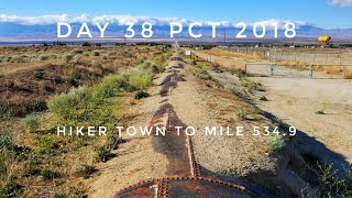 Day 38 PCT 2018 Hiker Town to mile 534.9