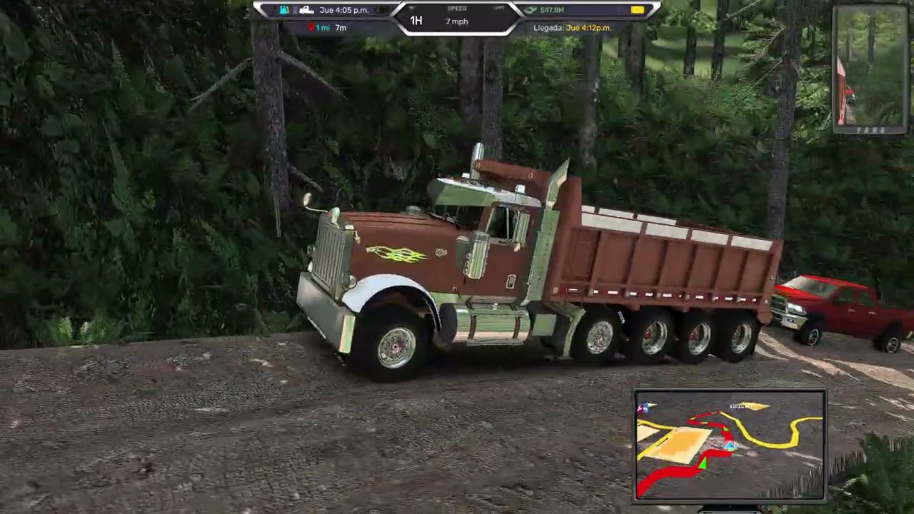 625 caballos en este motor cat c15 cargando dump truck