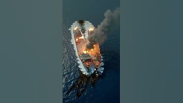 Terrifying Ship Collision Caught on Camera at Sea! #ai #veo3 #hailuoa