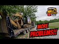 Moving The Caterpillar 316 Excavator to the next job Excavating job. ⚒️💣🇺🇸 #caterpillar #excavator