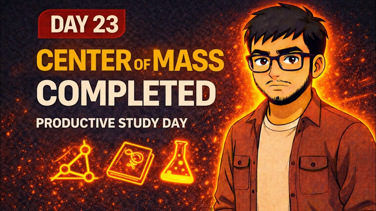 Day 23 Study Vlog | Physics COM Done | College + NEET Balance