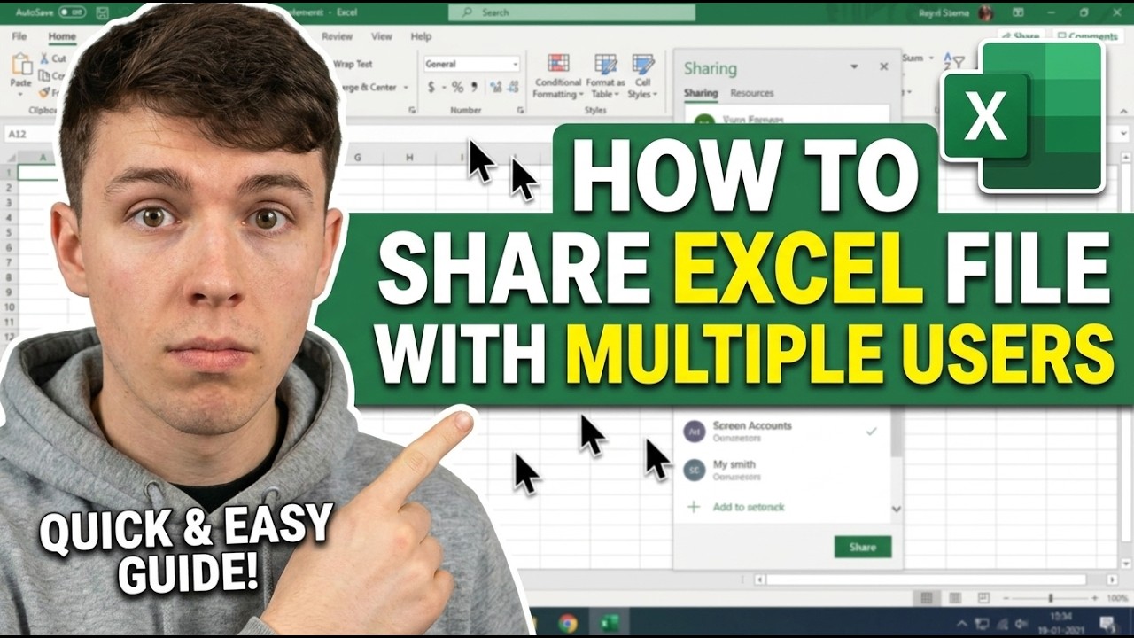 How to Share Excel File with Multiple Users (Step by Step) - YouTube