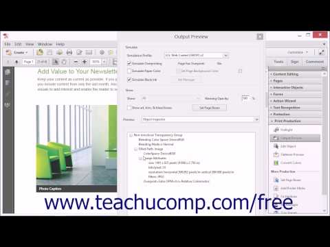 Using the Object Inspector - Adobe Acrobat XI Training Tutorial Course