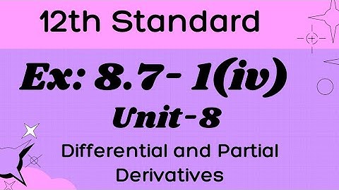 TN12thmaths, UNIT-8, Exercise: 8.7-1(iv)th Problem, EULER