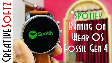 How to control music on a smartwatch? Spotify Wear OS Update - Fossil Gen 4 HR