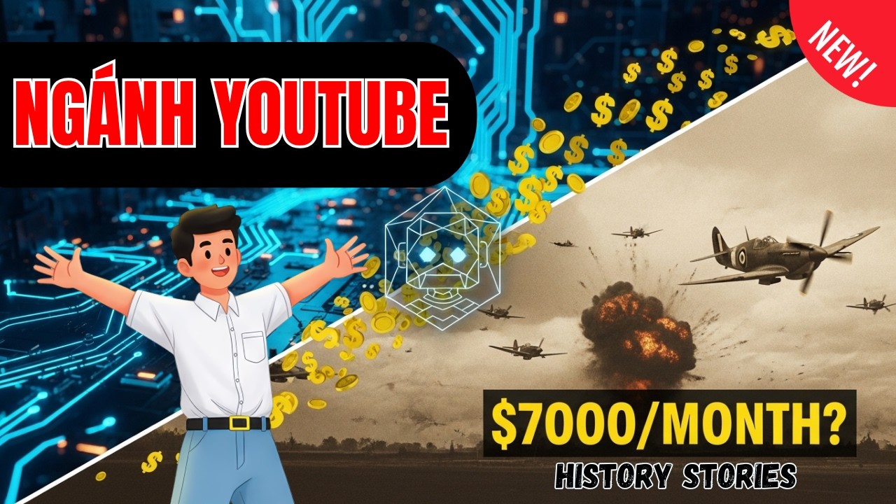 Ngách YouTube AI: Xây Kênh Triệu View Không Cần Lộ Mặt – Cực Dễ Bắt Đầu!
