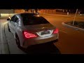 Mercedes Benz CLA 45 AMG exhaust crack bang pop crackle launch compilation