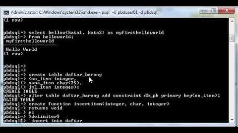 Simple Tutorial PL/pgSQL