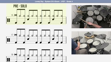 🥁 How to Play - Lonely Day   System Of A Down   JYDT   Grade 3