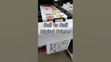 RobotJet Roll to Roll Single Pass Digital Printer! #printing #inkjetprinter #paper