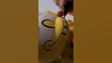 Painting SpongeBob with Posca Markers!! #shorts #Art #fyp