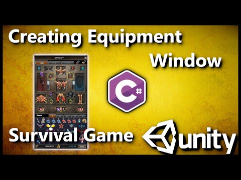 Unity 3D Survival Game: Creating Equipment Window C# #23
