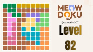 Meowdoku Brain Puzzle level 82 Walkthrough Solution 