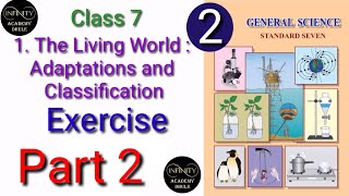 Ch1 P2 The Living World: Adaptations & classification Part 2 Exercise 7th Science Qun 4 and 5 Answer