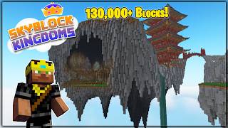 I Built a 130,000 Block Island in Skyblock | Skyblock Kingdoms S2
