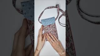 Easy sewing project from fabric scraps... mobile sling bag! 🧵💖 #diy #sewing #sewingtutorial #craft