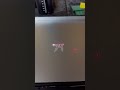 Engraving a custom logo. #asmr #satisfying #shortvideo #techtok #laptop