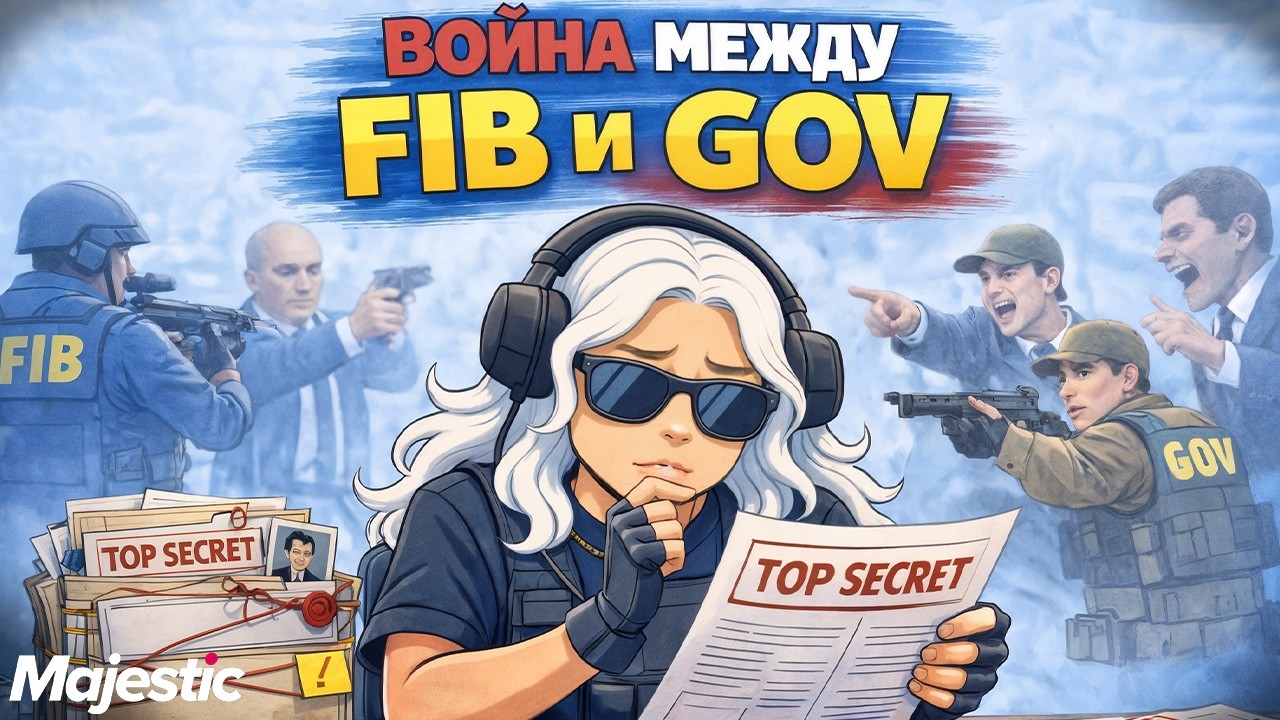 КОНФЛИКТ МЕЖДУ LAMADJO И GOV НА MAJESTIC RP | GTA 5 RP