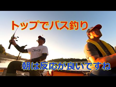 22年 トップでバスを釣るために早朝から浮いてます トップで釣れると嬉しいですね Youtube