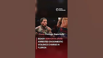 Tank Davis Boxer Gervonta Davis Arrested On Domestic Violence Charge In Florida Crime Law Crisis 