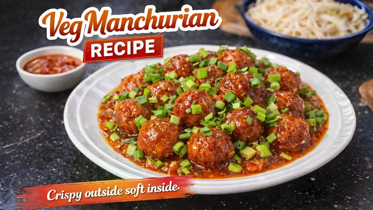 Quick & Easy Veg Manchurian Recipe | Crispy Outside, Soft Inside | Restaurant Style at Home