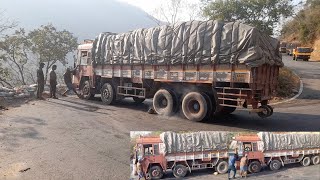 Truck Having Problem on Ghat Section Because of InExperience Driving Skills | Got Stuck Low Vacuum