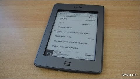 Kindle Touch Review - BWOne.com