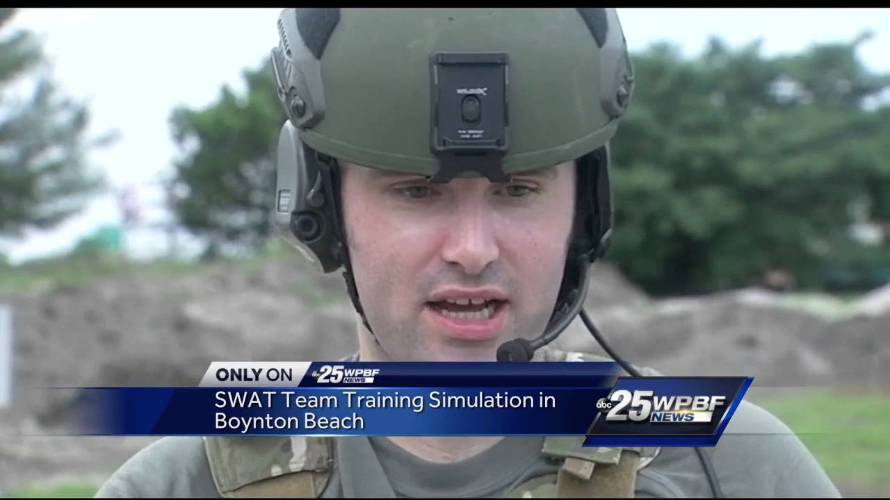 SWAT team training simulation in Boynton Beach