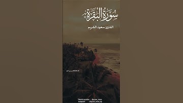 خواتيم سورة البقرة 🎧🖤