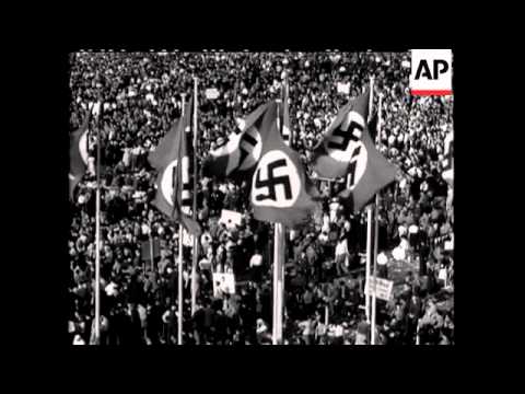 Nazis To Number 2,000,000 Cram Into Templehof To Hear Herr Hitler - Sound
