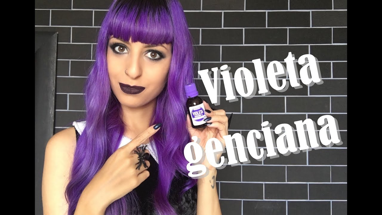 Porque troquei a tinta fantasia pela Violeta Genciana