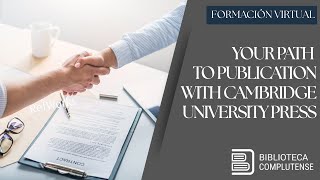 Your Path to Publication with Cambridge University Press