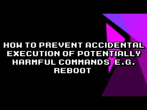Preventing Potentially Harmful Commands like Reboot - Easy Tips!