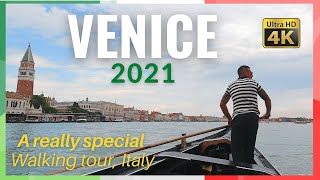 VENICE Italy walking tour 4k [2021] St Mark's Square, Rialto, Grand Canal and GONDOLA RIDE