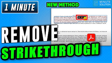 How to remove strikethrough in pdf 2024 | Adobe acrobat Tutorial