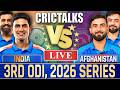 🔴 Live: IND vs AFG, 3rd ODI, Live Commentary | 2026 Series, Cricket Live Match Today Score, 1st Inn
